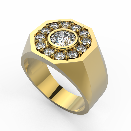 Buy quality 22 carat gold plain fancy gents rings RH-GR643 in Ahmedabad