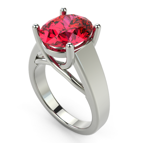 Buy Astrological Ring for Men Red Color Single Stone Impon Ring Online India